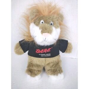 DARE Daren Lion Plush Resist Drugs Abuse Education Stuffed Animal Mascot D.A.R.E